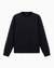 Regular Fit Cotton Crewneck Sweatshirt With Monochromatic Logo Tape