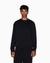 Regular Fit Cotton Crewneck Sweatshirt With Monochromatic Logo Tape