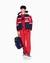 Regular Fit Cotton Trousers With Contrast Tape And Elasticated Waistband