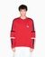 Regular Fit Cotton Crewneck Sweatshirt With Contrast Tape And Logo Patch