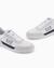 Leather Sneakers With Contrasting Logo