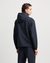 Seersucker Hooded Jacket With Logo Plaque