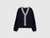 Sweatshirt cardigan with buttons