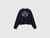 Boxy fit sweatshirt with crest on the back