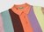 Striped knit polo shirt