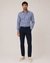 CHECKERED POPLIN SHIRT DARK BLUE