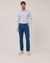 STRIPED POPLIN SHIRT DARK BLUE