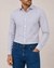 STRIPED POPLIN SHIRT DARK BLUE