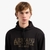 Regular Fit Cotton Hooded Sweatshirt With Macro Gold Branding