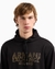 Regular Fit Cotton Hooded Sweatshirt With Macro Gold Branding