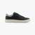 Coated Round Toe Sneakers With All Over Logo Heel Insert