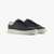 Coated Round Toe Sneakers With All Over Logo Heel Insert
