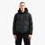 Icon Zip-Up Down Jacket With A Hoodie And Monochromatic Logo Patch