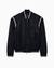 Regular Fit Bomber Jacket With Monochromatic Macro Branding And Contrast Detailing