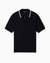 Regular Fit Raglan Knit Polo Shirt With Zip Closure And Contrast Tip Detailing