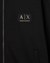 Black And Gold Regular Fit Hooded Sweatshirt With Logo Patch