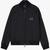 Black And Gold Dual Zip Bomber Jacket With A Logo Patch
