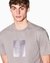 Regular Fit Cotton Crewneck T-Shirt With Monochromatic Central Branding