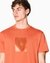 Regular Fit Cotton Crewneck T-Shirt With Monochromatic Central Branding