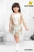 Smart Printed Top With Shining Green Skirt And Leather Jacket