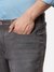 Men Slim Fit Solid Dark Grey Jeans