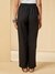 Womens Black Casual Solid Bottom