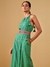 Womens Green Light Occasion Ethnic Motifs Jump Suit