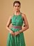 Womens Green Light Occasion Ethnic Motifs Jump Suit