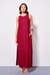 Womens Maroon Casual Solid Maxi