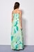 Womens Grn/Prt Casual Abstract Maxi