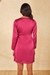 Womens Magenta Evening Solid Dress