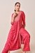 Womens Red Occasion Bohemian Kurta Set