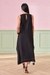 Womens Black Casual Floral Dress