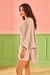 Womens Beige Casual Self Design Dress