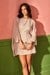 Womens Beige Casual Self Design Dress