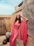 Womens Pink Heavy Occasion Geometric Kurta Set