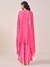 Womens Pink Heavy Occasion Geometric Kurta Set