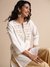 Womens White Occasion Dobby Tunic
