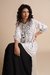 Womens White Casual Geometric Tunic