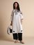 Womens White Casual Solid Kurta