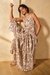 Womens Off White Casual Floral Maxi