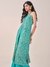 Womens Teal Light Occasion Floral Kurta Set