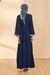 Womens Blue Casual Solid Maxi
