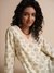 Womens White Casual Floral Kurta