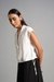 Womens White Casual Solid Top