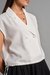 Womens White Casual Solid Top