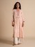 Womens Off White Casual Floral Kurta