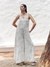 Womens Crm/Wht Casual Floral Jump Suit