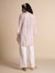 Womens Off White Casual Floral Tunic