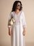 Womens White Casual Solid Kurta